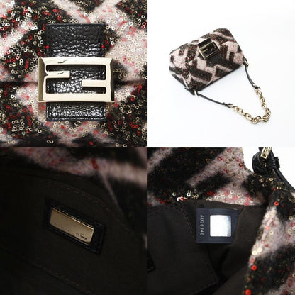 Fendi Shoulder Bag Pink Mini Mamma Wool