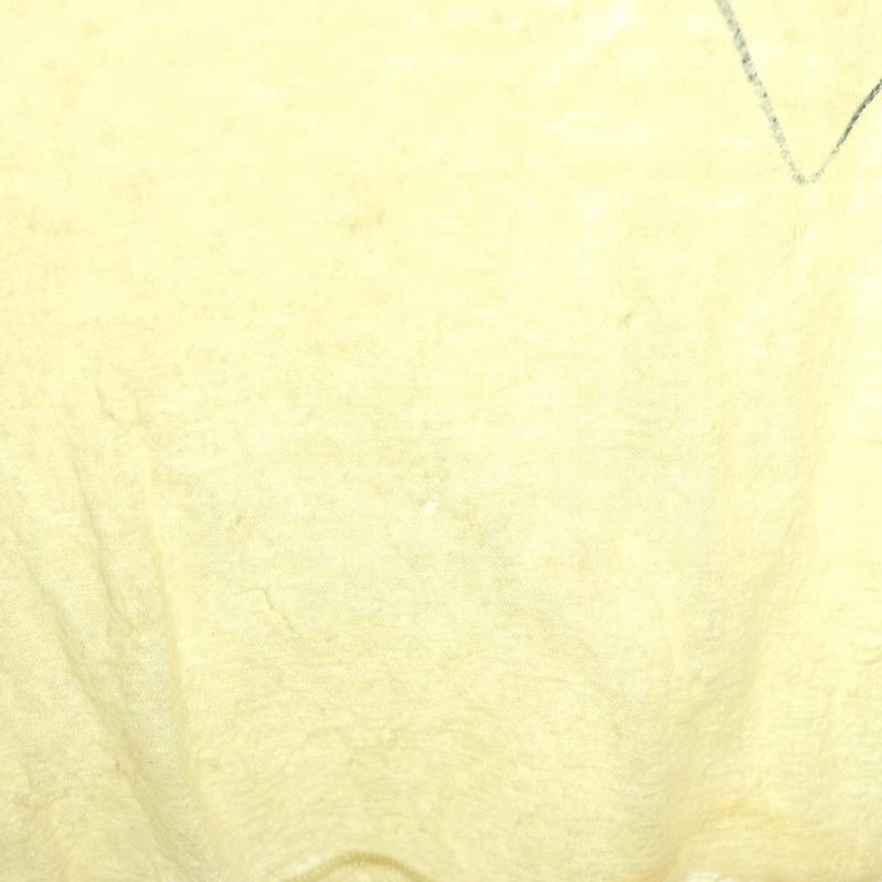 Saint Laurent Paris Top T-Shirt 3/4 Sleeve S Gray Ivory DF OS