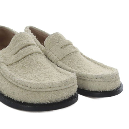 Loewe Campo Lofa Slip on Brushed Suede 37 Ivory Yo3