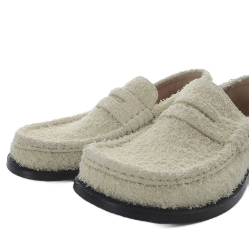 Loewe Campo Lofa Slip on Brushed Suede 37 Ivory Yo3