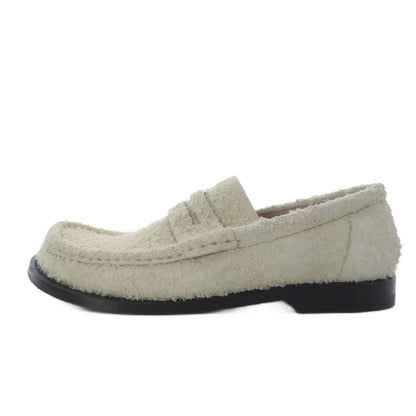 Loewe Campo Lofa Slip on Brushed Suede 37 Ivory Yo3