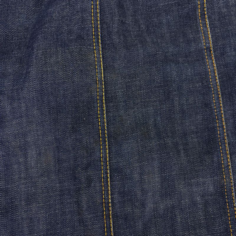 Louis Vuitton Denim Tight Skirt Ruffle Hem Cotton Polyurethane