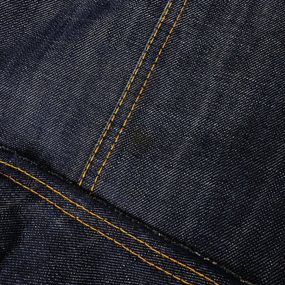 Louis Vuitton Denim Tight Skirt Ruffle Hem Cotton Polyurethane