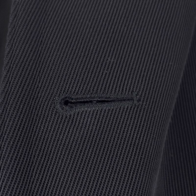 Hermes Peacoat Double Belted Outer Cotton Black
