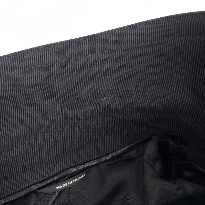 Hermes Peacoat Double Belted Outer Cotton Black