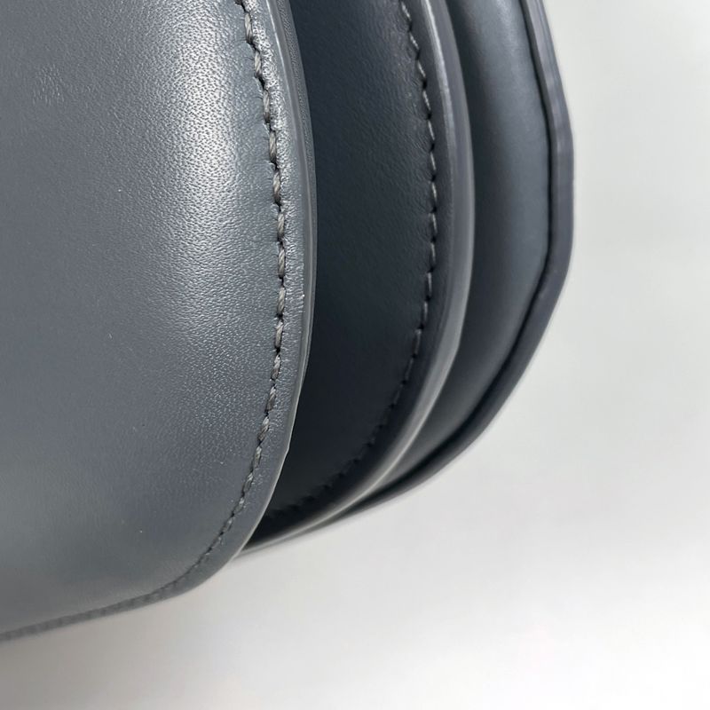 Bottega Veneta Mount Shoulder Bag 2-Way Leather Gray