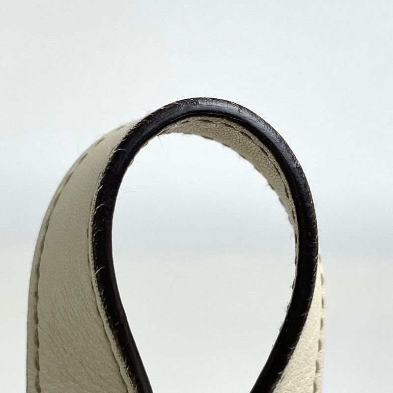 Gucci Logo Tote Abbey Signature Leather White