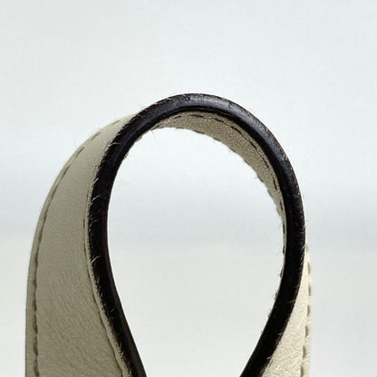 Gucci Logo Tote Abbey Signature Leather White