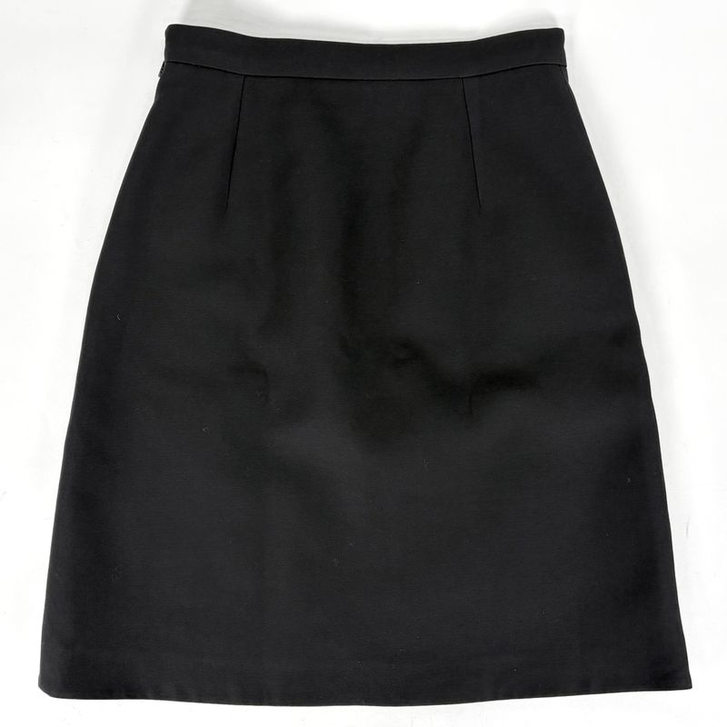 Gucci Sherry Line Mini Skirt Hair Silk Black Multicolor
