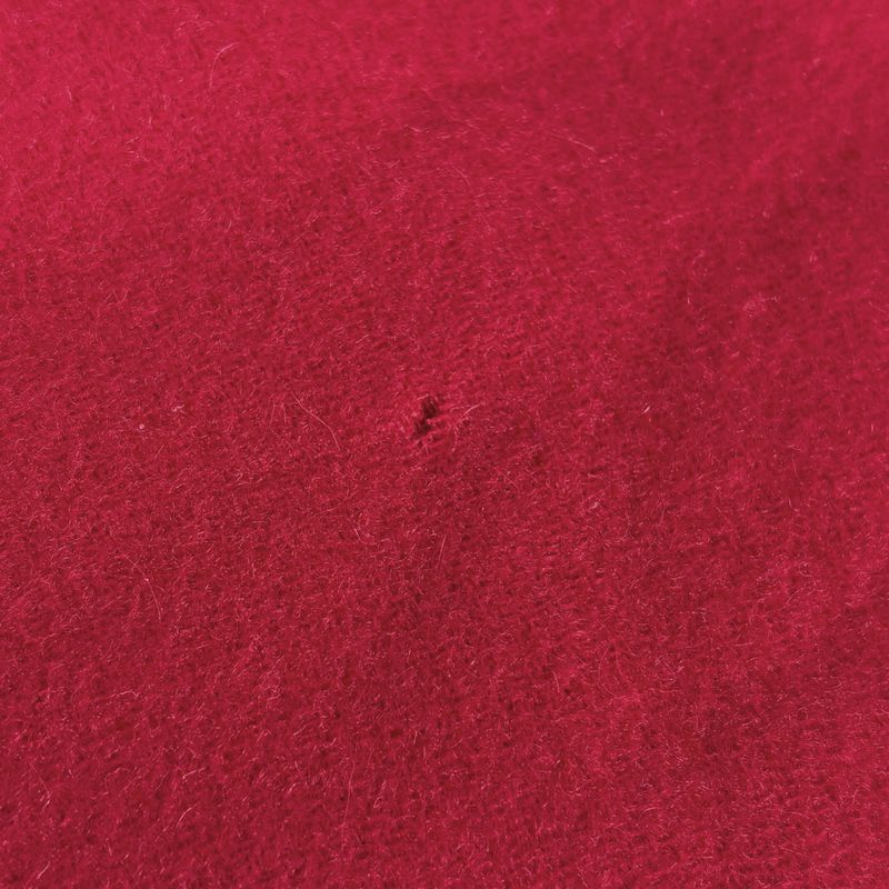 Hermes Logo Shawl Muffler Serie Shawl Cashmere Red Scarf