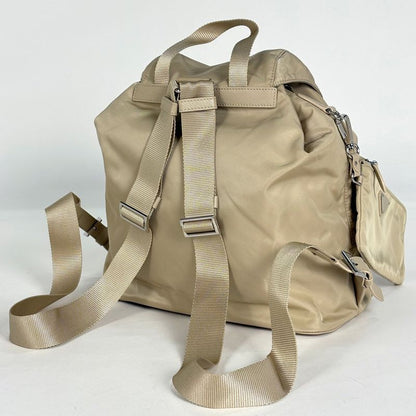 Prada Backpack Nylon Beige