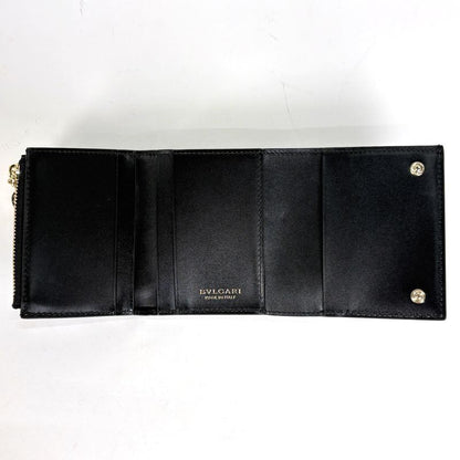 Bvlgari B-zero One Trifold Wallet Leather Black