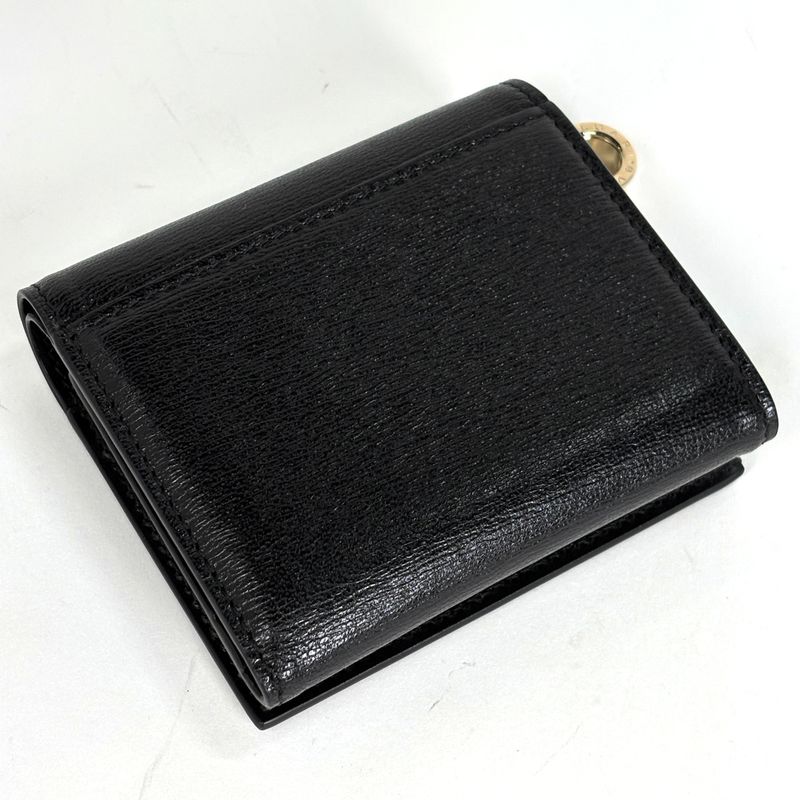Bvlgari B-zero One Trifold Wallet Leather Black