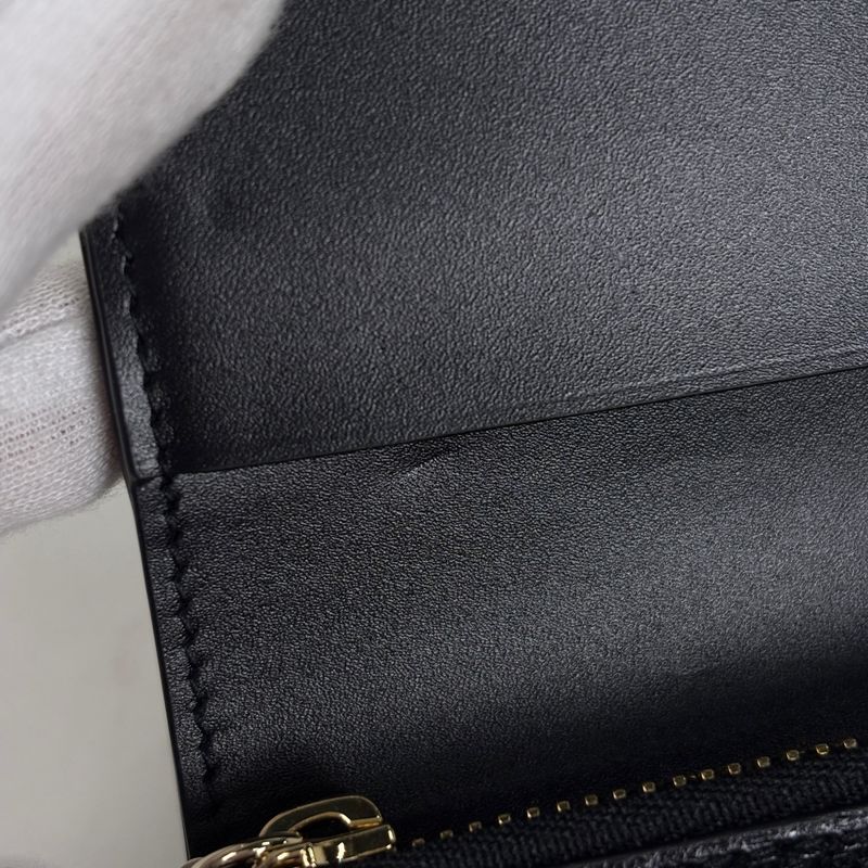 Bvlgari B-zero One Trifold Wallet Leather Black
