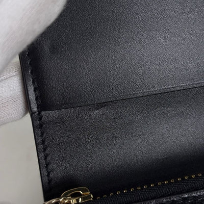 Bvlgari B-zero One Trifold Wallet Leather Black