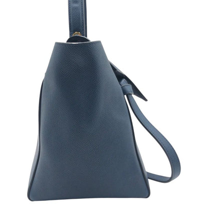 Celine Flap Belt Bag Mini Blue Leather
