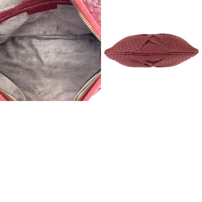 Bottega Veneta Intrecciato Hobo Wine Red Bold Gold Leather