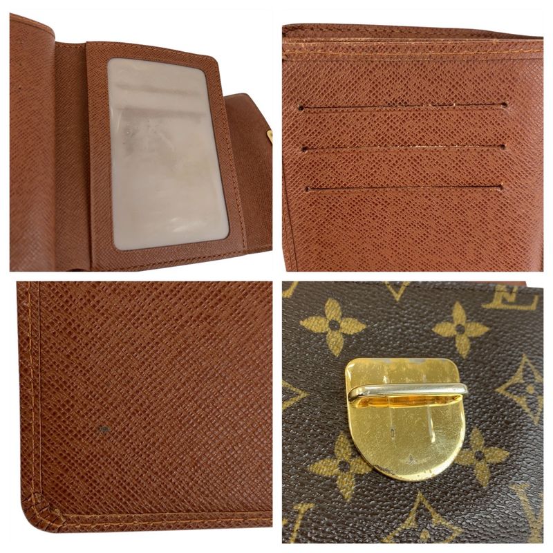 Louis Vuitton Monogram Portefeuille Koala Brown Fold Wallet Compact