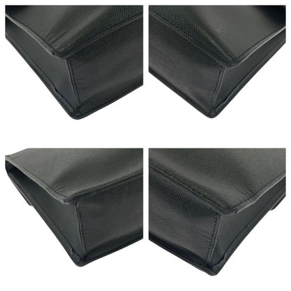 Louis Vuitton Taiga Angara Ardoise Black Taiga Business Bag Handbag