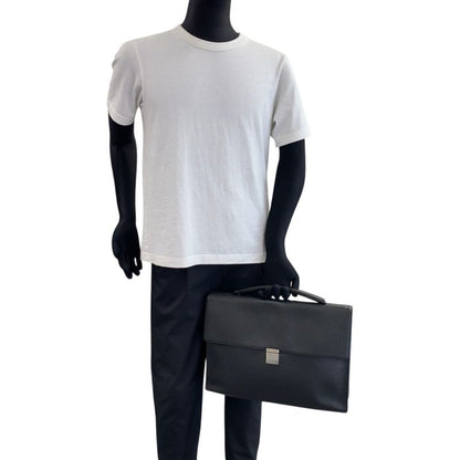 Louis Vuitton Taiga Angara Ardoise Black Taiga Business Bag Handbag