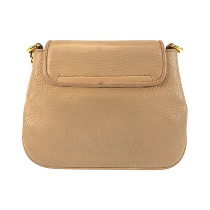 Gucci Double Beige Gold Leather Chain Shoulder Bag Pochette