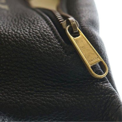 Gucci Sherry Line Logo Body Bag Black Leather