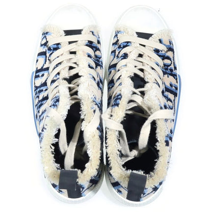 Dior High Top Tapestry Oak Bree Allover Pattern High Cut Sneakers Beige