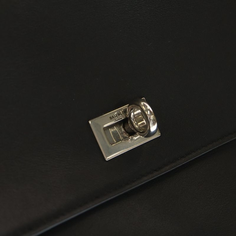 Balenciaga Rodeo 2-Way Smooth Leather Messenger Handbag