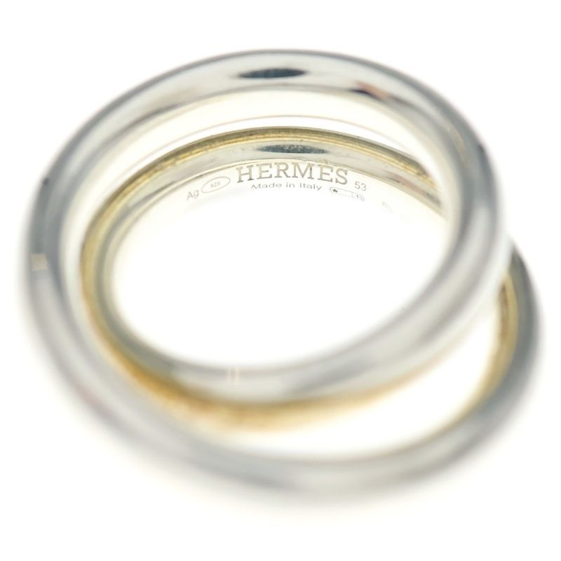 Hermes Vertige GM Ring Silver