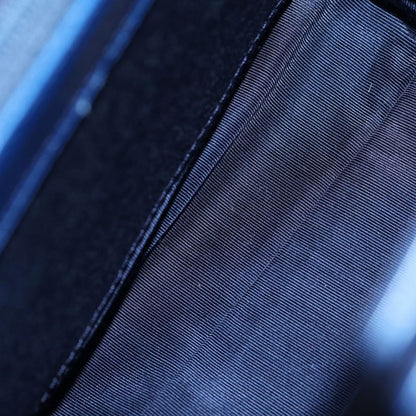 Versace Gianni Ribbon Handle Leather Handbag Blue