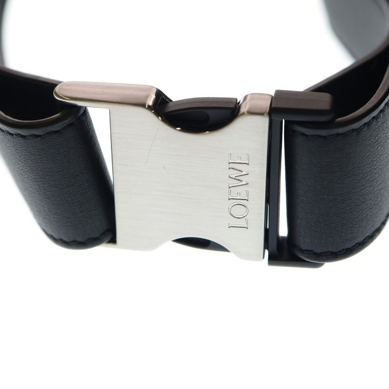 Loewe Puzzle Edge Small Bumbag Leather Waist Bag Black