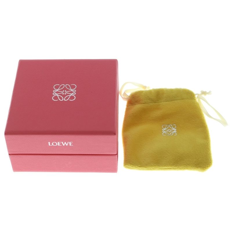 Loewe Thin Ring Pave Crystal Silver Blue