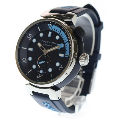 Louis Vuitton Tambour Street Diver Skyline Blue Dial SS Rubber at Automatic