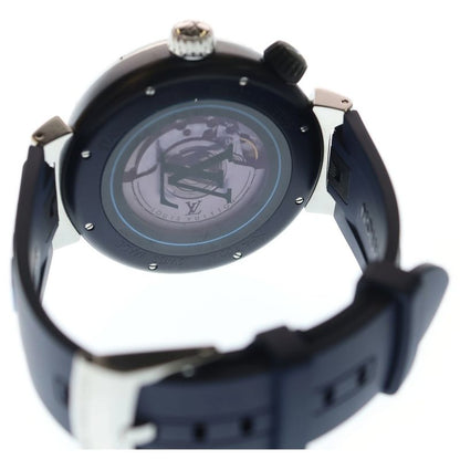 Louis Vuitton Tambour Street Diver Skyline Blue Dial SS Rubber at Automatic