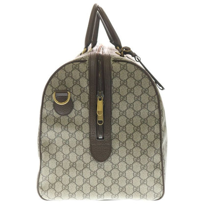 Gucci GG Supreme Sherry Line Boston Bag Brown