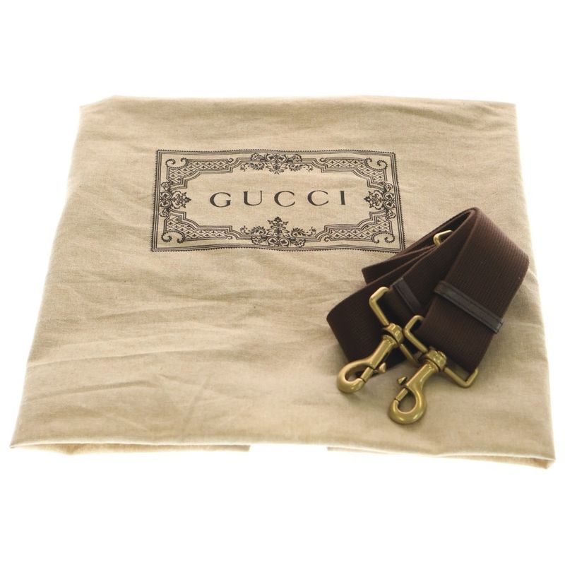 Gucci Savoy GG Supreme Boston Bag Brown