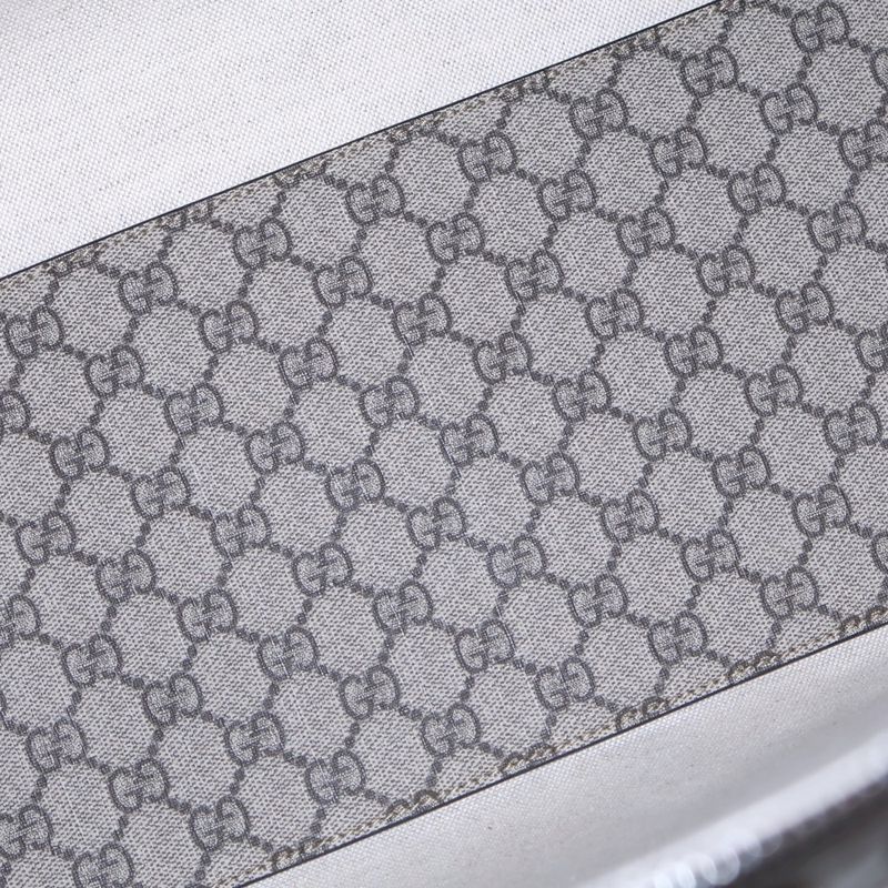 Gucci Savoy GG Supreme Boston Bag Brown