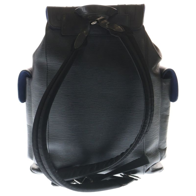 Louis Vuitton Epi Christopher PM Leather Backpack Black