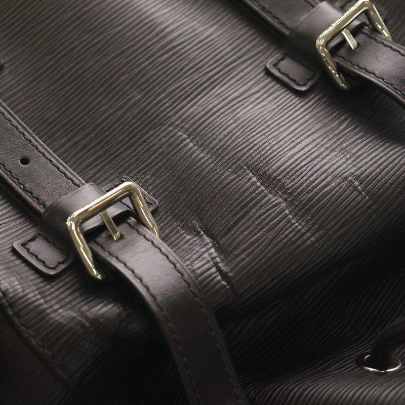 Louis Vuitton Epi Christopher PM Leather Backpack Black