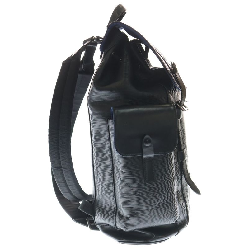 Louis Vuitton Epi Christopher PM Leather Backpack Black