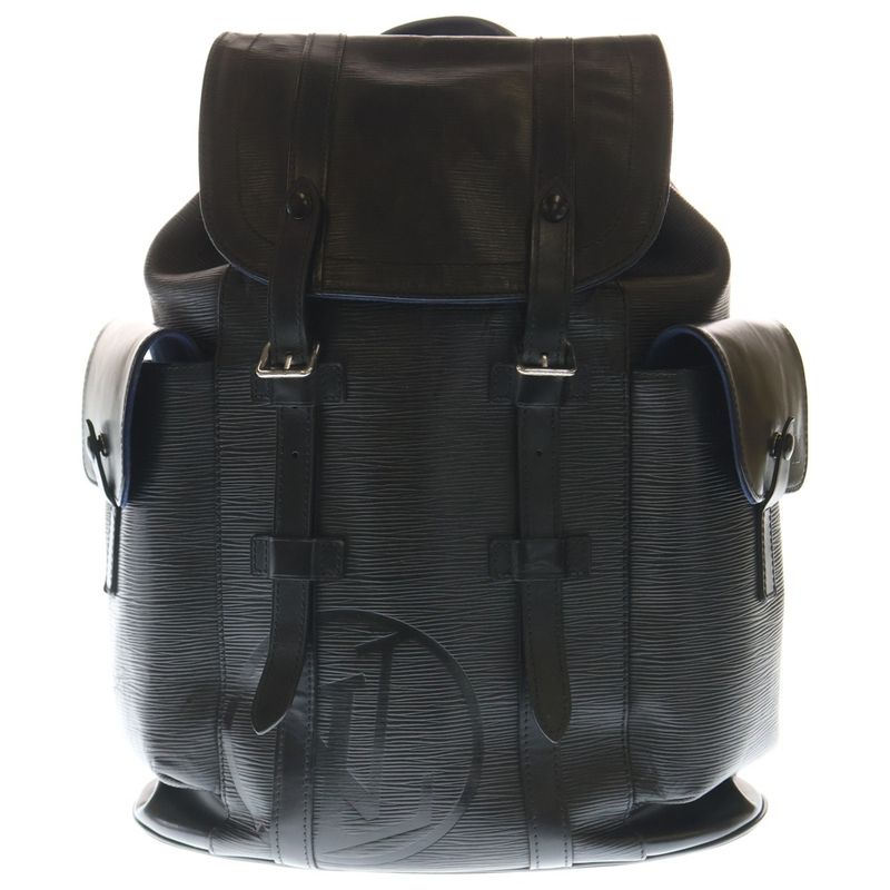 Louis Vuitton Epi Christopher PM Leather Backpack Black