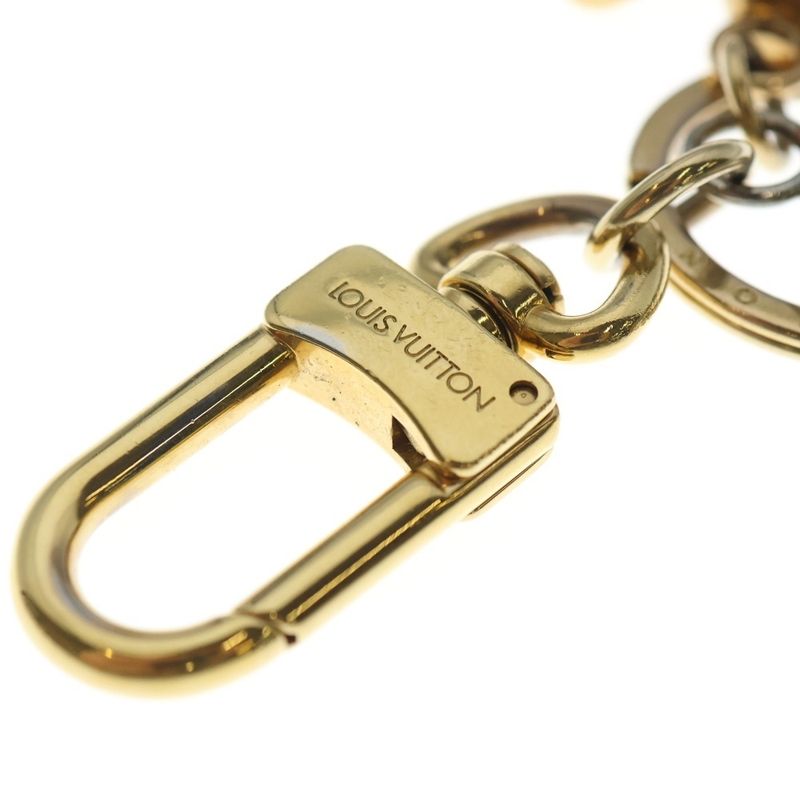 Louis Vuitton Carre Ido Padlock Key Holder Charm Silver Gold
