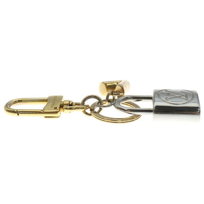 Louis Vuitton Carre Ido Padlock Key Holder Charm Silver Gold