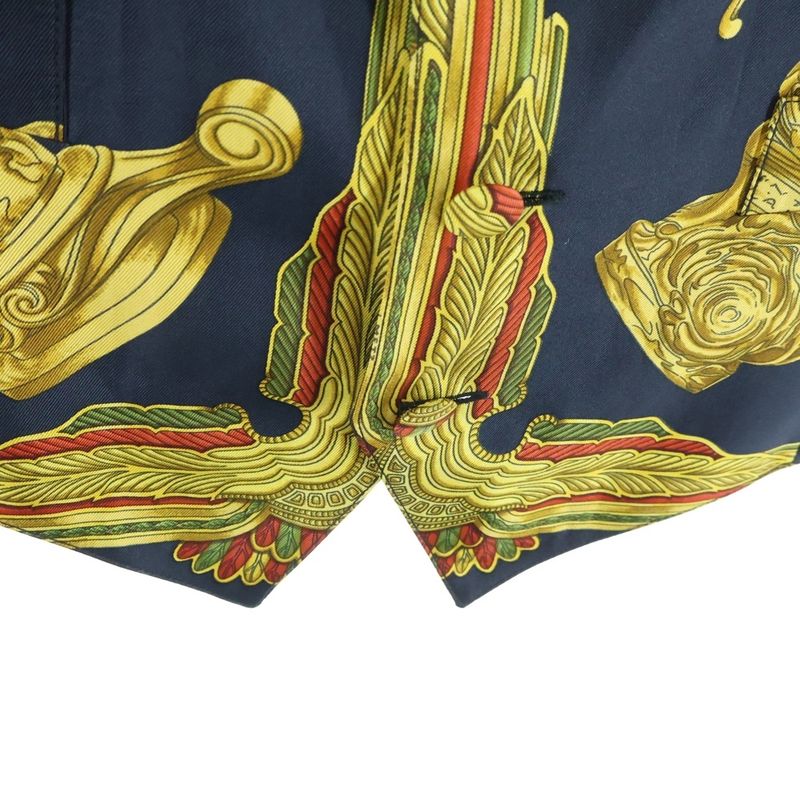 Hermes Silk Vest Black Gold