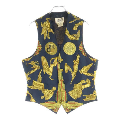 Hermes Silk Vest Black Gold