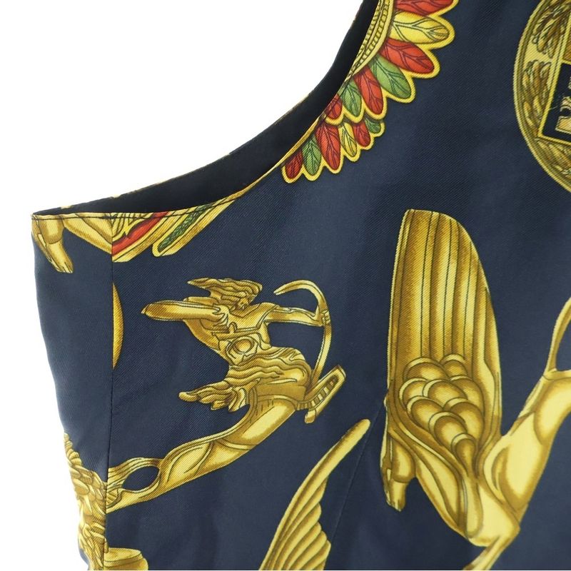 Hermes Silk Vest Black Gold