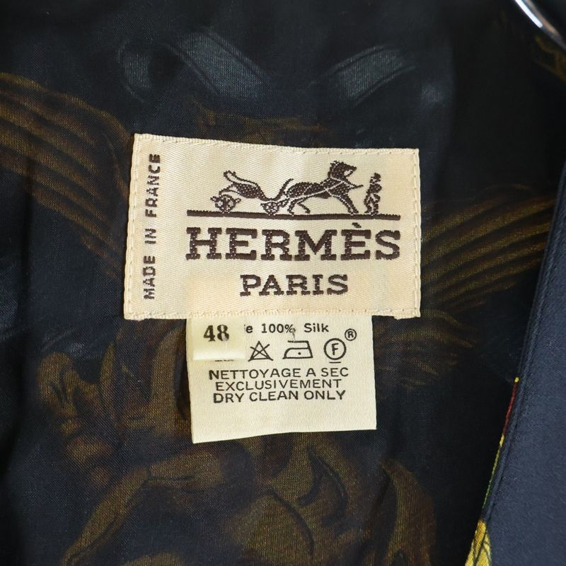 Hermes Silk Vest Black Gold