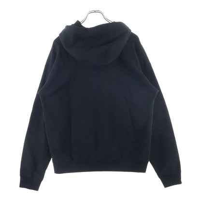 Versace Knit Logo Embroidery Pullover Sweatshirt Hoodie Black