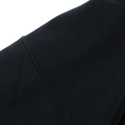 Versace Knit Logo Embroidery Pullover Sweatshirt Hoodie Black