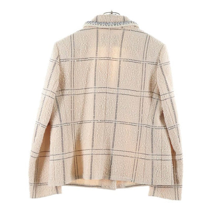 Chanel CC Logo Button Tweed Jacket Pink
